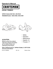 Craftsman C935.51890 Operator's Manual