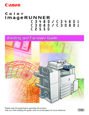 Canon imageRUNNER C3080 Sending And Facsimile Manual Sending And Facsimile Manual