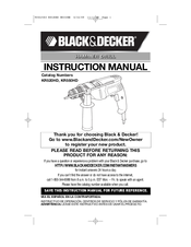 Black & Decker KR550HD Instruction Manual