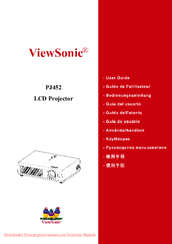 ViewSonic PJ452 - LCD XGA Projector-4.9LBS User Manual