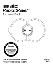HoMedics Rapid+Relief HW-P105 User Manual