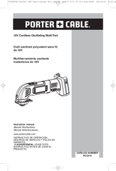 Porter-Cable PCC510 Instruction Manual