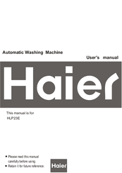 Haier HLP23E - Electronic Touch Pulsator Ing Portable Washing Machine User Manual
