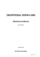 Oki OKIFAX 4500 Maintenance Manual