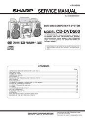 Sharp CD-DVD500 Service Manual