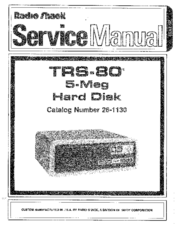 Radio Shack 26-1130 Service Manual