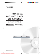 Toshiba SD-K740SU Owner's Manual