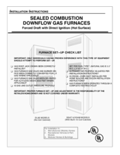 Evcon DGAM056BDD Installation Instructions Manual