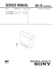 Sony TRINITRON KV-T21MN81 Service Manual