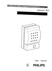 Philips Intercom Box User Manual