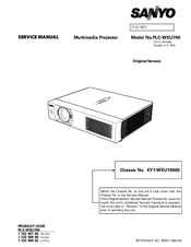 Sanyo Think GAIA PLC-WXU700 Service Manual