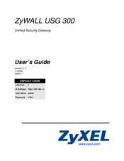 ZyXEL Communications Unified Security Gateway ZyWALL 300 User Manual