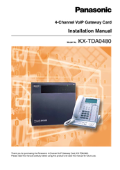 Panasonic KX-TDA0480 Installation Manual