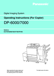 Panasonic DA-TR700 Operating Instructions Manual