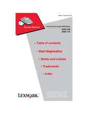 Lexmark 25XX-110 Service Manual