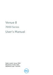 Dell Venue 8 7000 Series User Manual