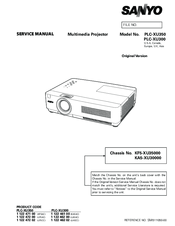 Sanyo PLC-XU350 Service Manual