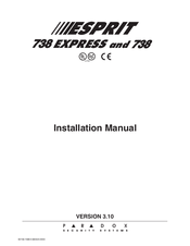 Paradox Esprit 738 Installation Manual