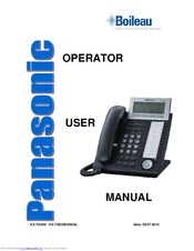 Panasonic KX-T7636 Operator User Manual
