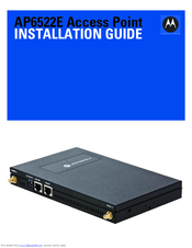 Motorola AP6522E Installation Manual