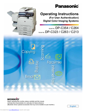 Panasonic Workio DP-C363 Operating Instructions Manual