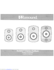 Russound Acclaim 5B45 Installation Manual