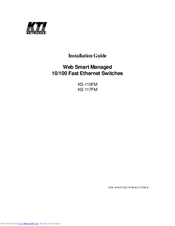 KTI Networks KS-117FM Installation Manual