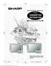 Sharp SX66NF100 Operation Manual