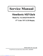 ViewSonic VLCDS23719-6W Service Manual