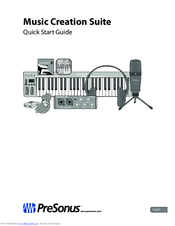 PRESONUS Music Sreation Suite Quick Start Manual