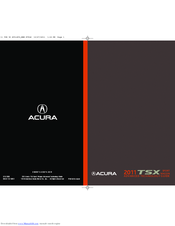 Acura 2011 TSX Sport Wagon Advanced Technology Manual