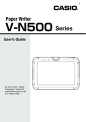 Casio V-N500-E User Manual