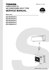 Toshiba RAS-M13PKVP-E Service Manual