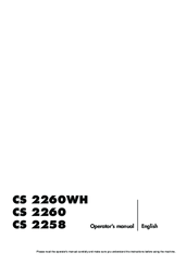 Jonsered CS 2260WH Operator's Manual