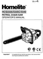 Homelite HCS3335 Operator's Manual