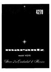 Marantz 4270 User Manual