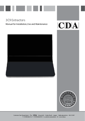 Cda 3C9 Extractor Manual For Installation, Use And Maintenance