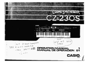 Casio CZ-23OS Operation Manual