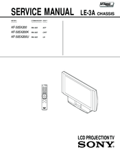 Sony GRAND WEGA KF-50SX200K Service Manual