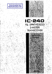 Icom IC-240 Instruction Manual