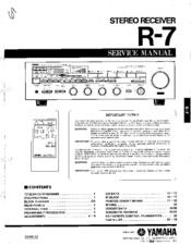 Yamaha R-7 Service Manual