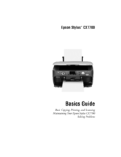 Epson Stylus CX7700 Basic Manual