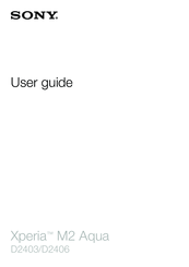 Sony D2305 User Manual