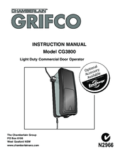 Chamberlain Grifco CG3800 Instruction Manual