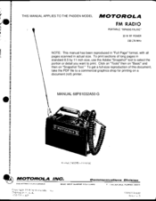 Motorola P43DEN Manual