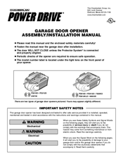 Power Drive PD612D Assembly And Installation Manual