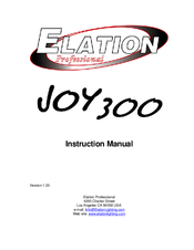Elation JOY 300 Instruction Manual