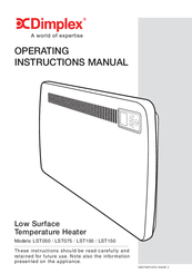 Dimplex LST100 Operating Instructions Manual