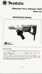 Makita 8406 Instruction Manual