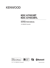 Kenwood KDC-U7053BTL Instruction Manual